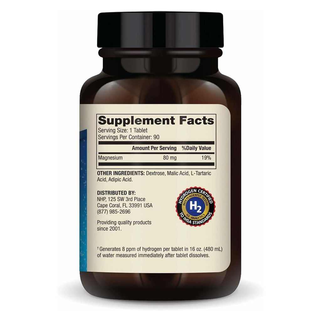 GLPIFIREMAX H2 Molecular Hydrogen - Supports Healthy Aging, Cellular Energy & Brain Health - with Elemental Magnesium - GMO-Free, Gluten-Free & Soy-Free - 90 Tablets (90 Servings)